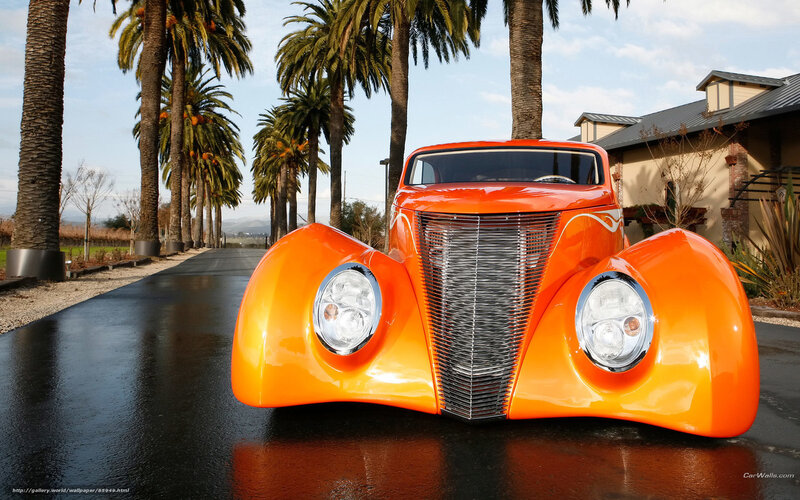 Orange Custom Hot Rod — Serene