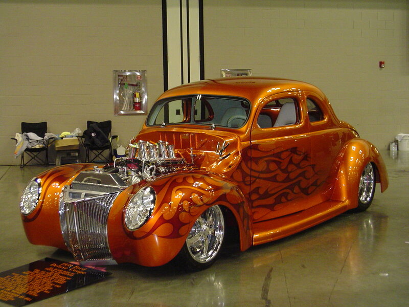 Orange Custom Hot Rod — Showroom