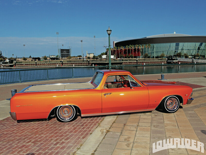 Orange Custom Pickup Truck — Calm, Afternoon