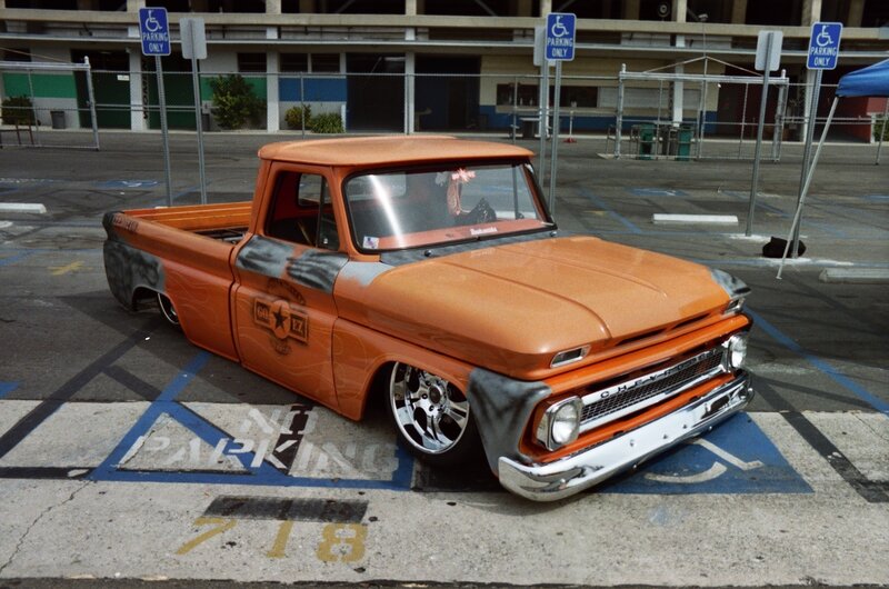 Orange Custom Pickup Truck — Calm