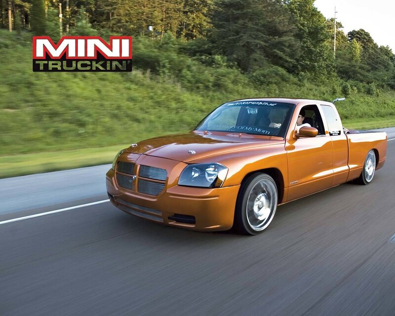 Orange Custom Pickup Truck — Dynamic