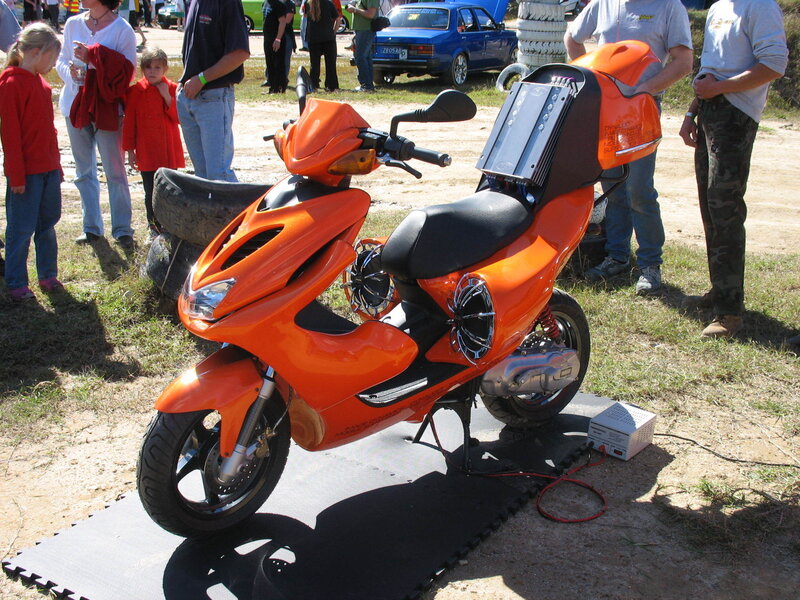 Orange Custom Scooter