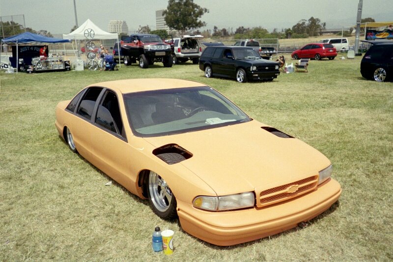 Orange Custom Sedan