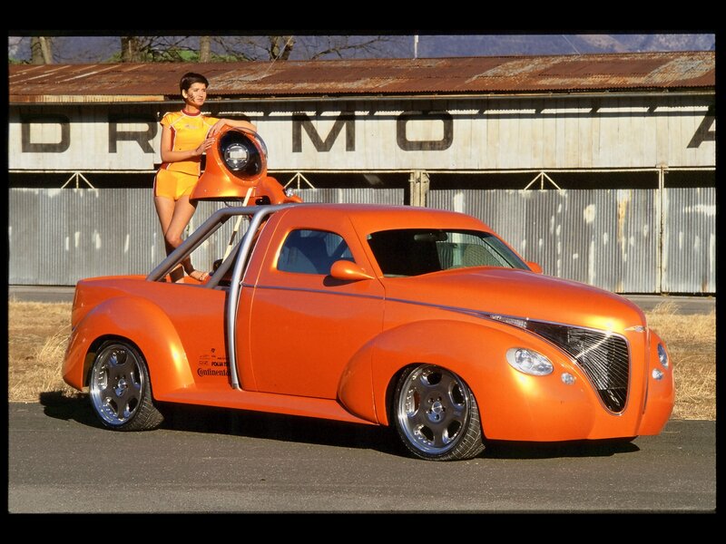 Orange Custom Truck — Dramatic