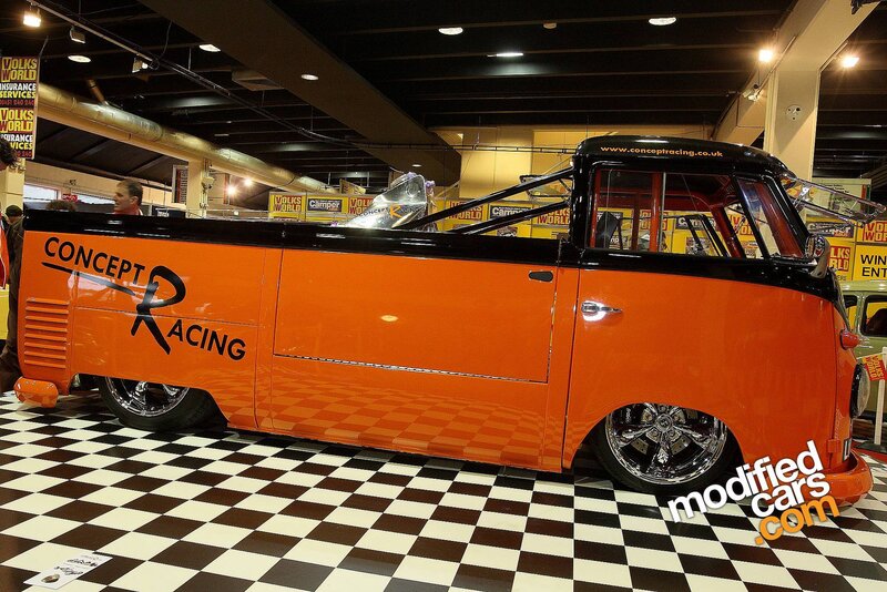 orange custom vw van