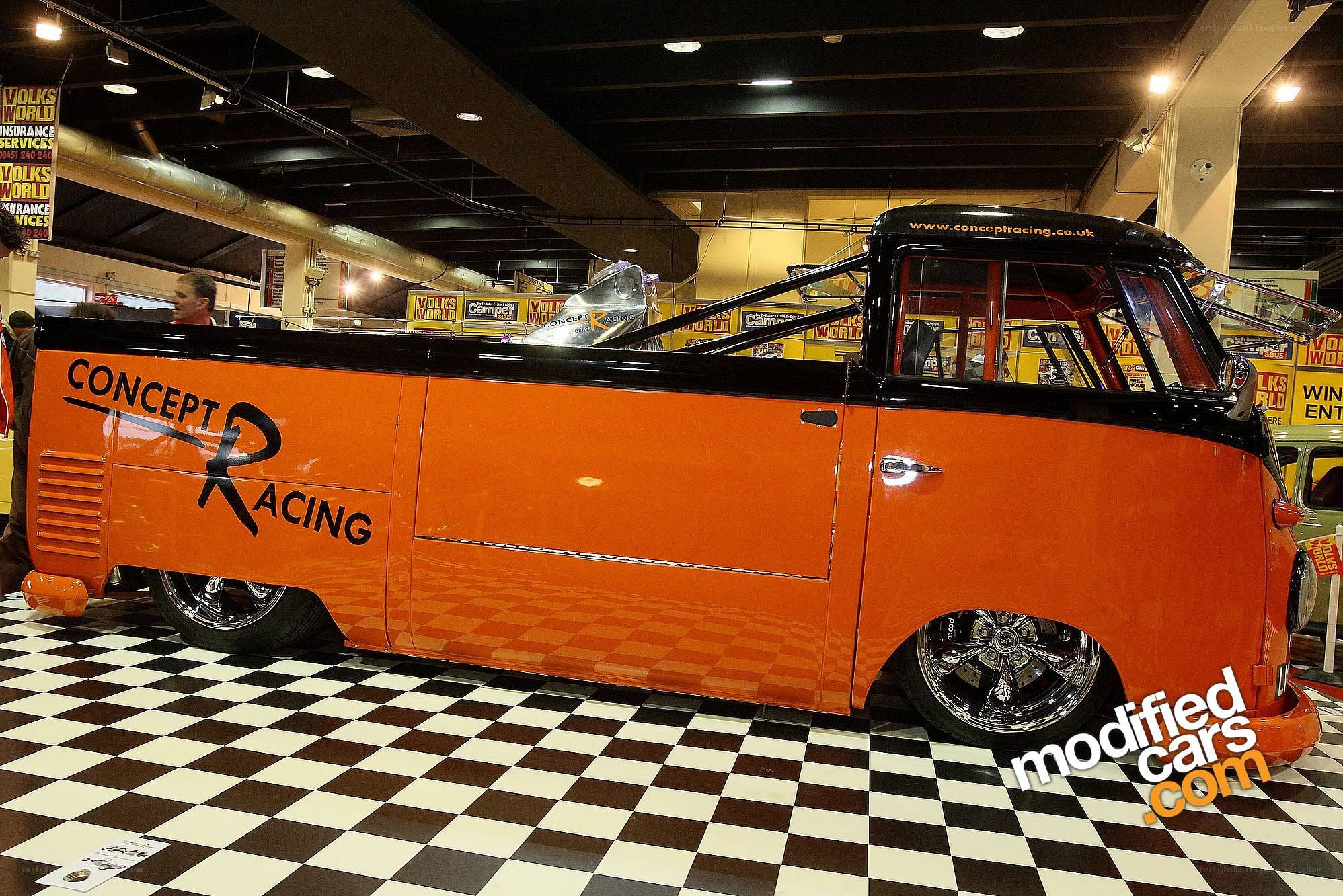 orange custom vw van