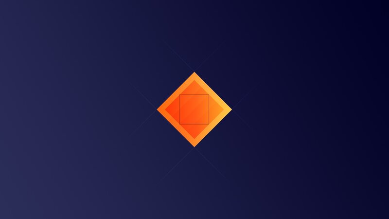 Orange Diamond Shape