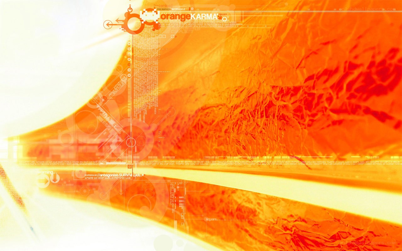 orange digital abstract background