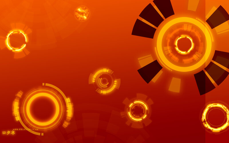 orange digital interface background