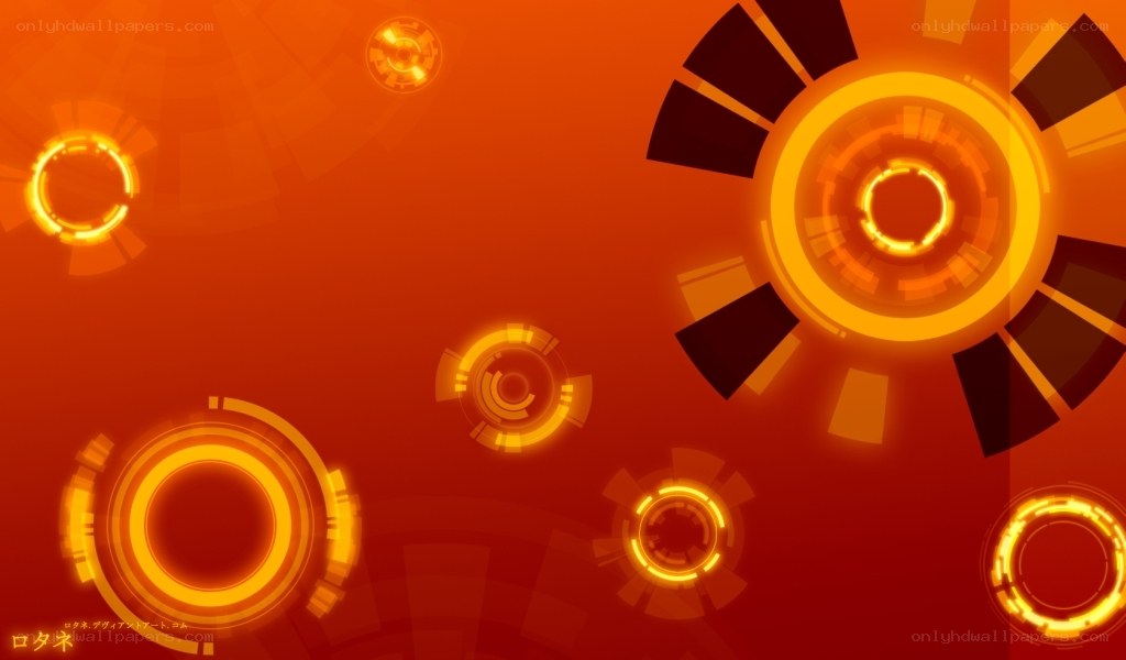 orange digital interface background