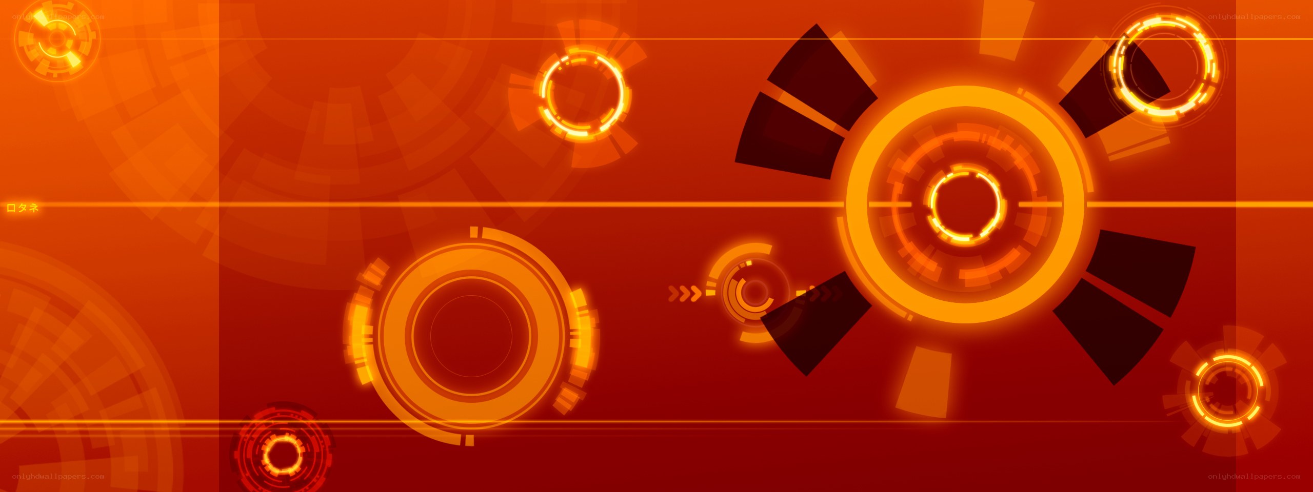 orange digital interface design