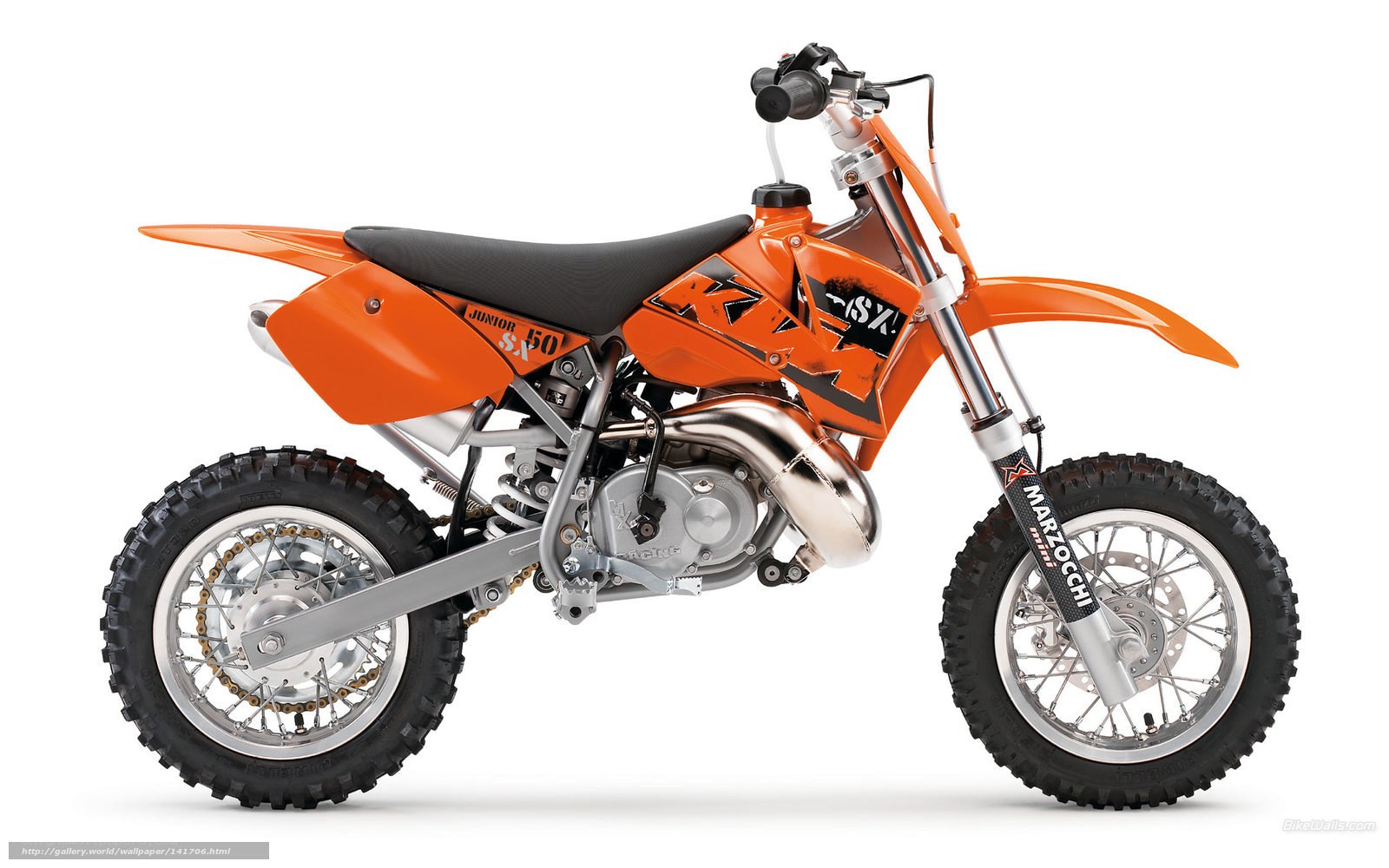 orange dirt bike