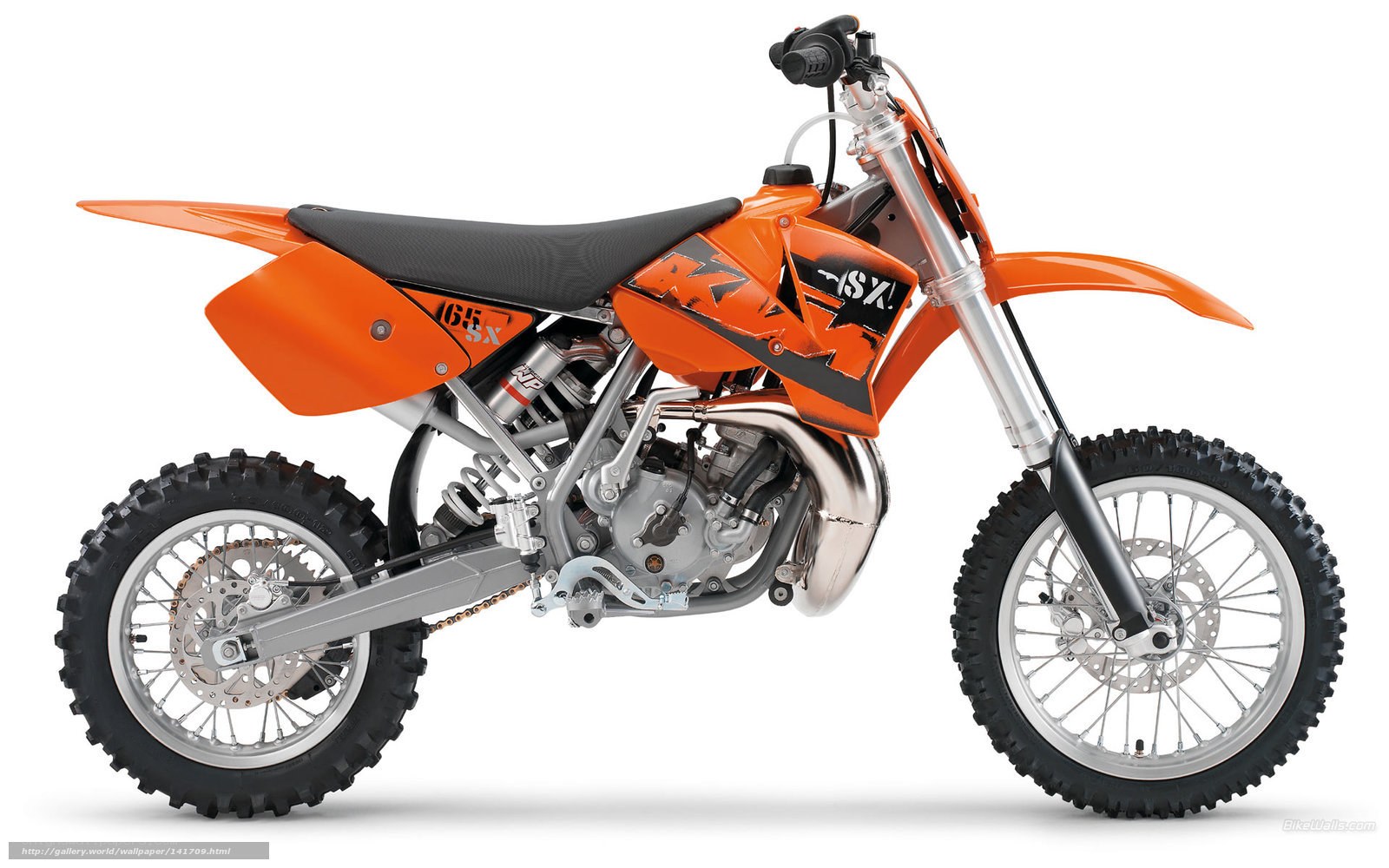 orange dirt bike