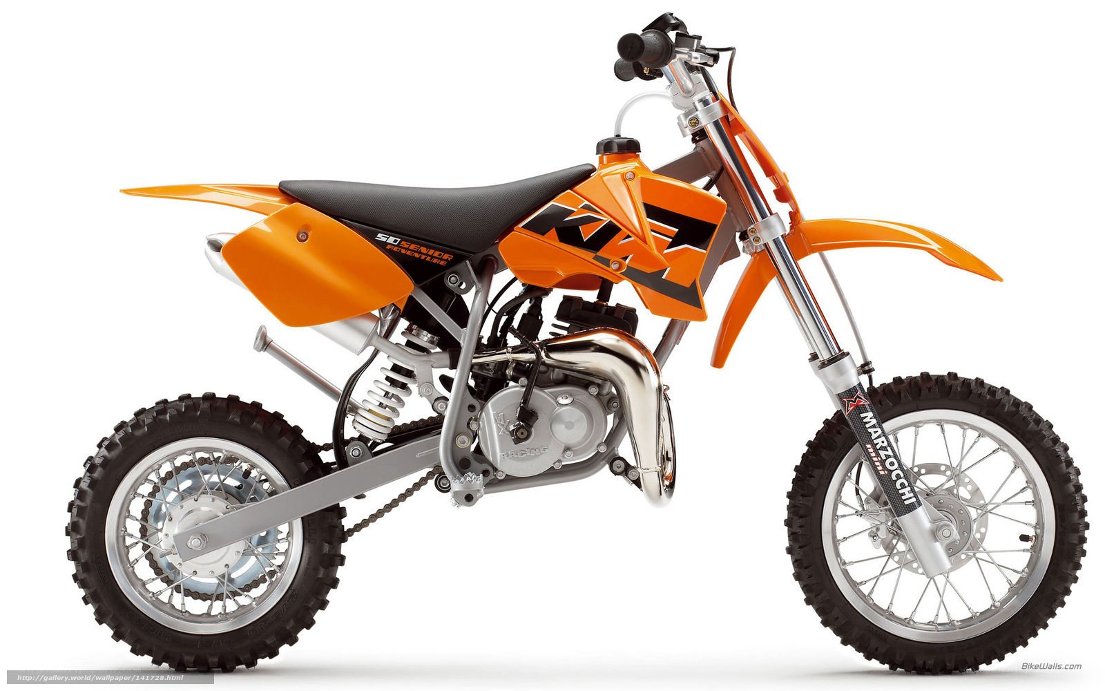 orange dirt bike