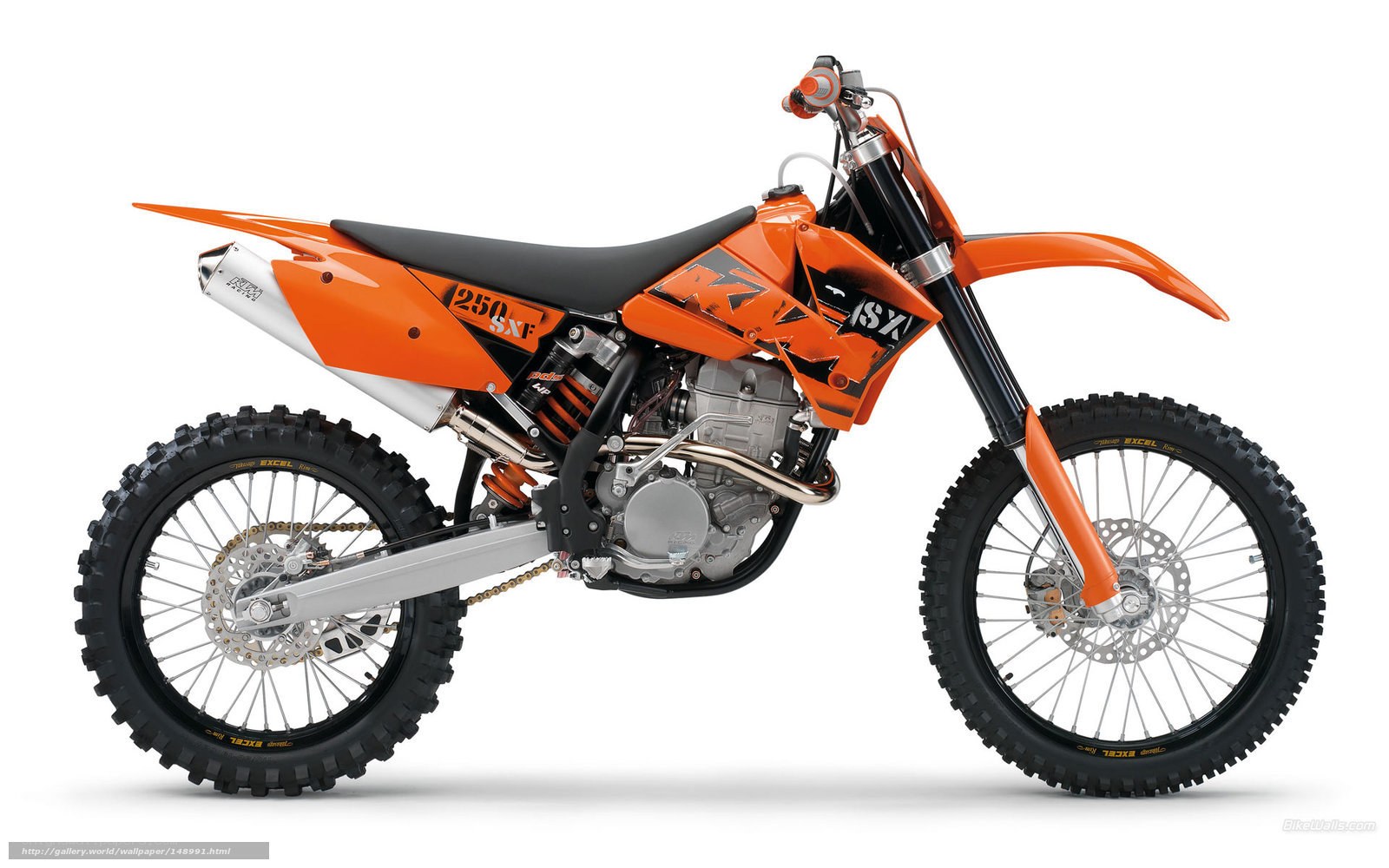 orange dirt bike