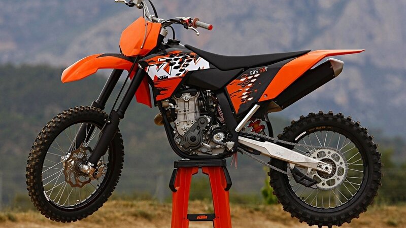 Orange Dirt Bike — Afternoon