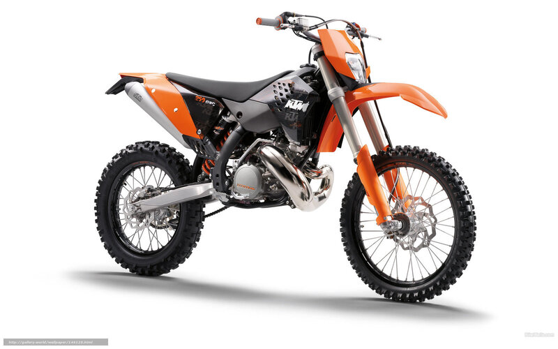 Orange Dirt Bike — Neutral, Photograph, Motorcycle, Engine