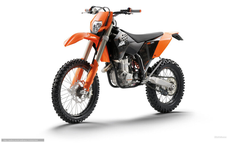 Orange Dirt Bike — Neutral, Photograph, Motorcycle, Handlebars, Seat