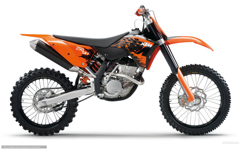 Orange Dirt Bike — Neutral, Photograph, Motorcycle, Seat, Engine, Wheels