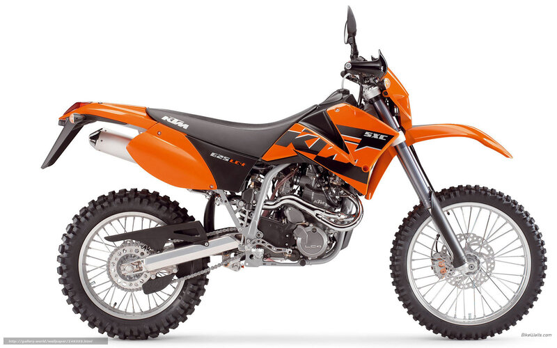 Orange Dirt Bike — Neutral, Photograph, Motorcycle, Seat, Exhaust, Wheel