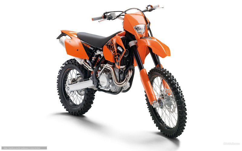 Orange Dirt Bike — Neutral, Photograph, Motorcycle, Seat, Handlebars