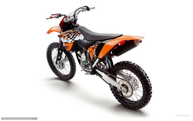 Orange Dirt Bike — Neutral, Photograph, Motorcycle