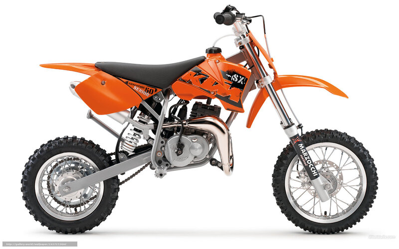 Orange Dirt Bike — Neutral, Photograph, Seat, Engine, Wheels