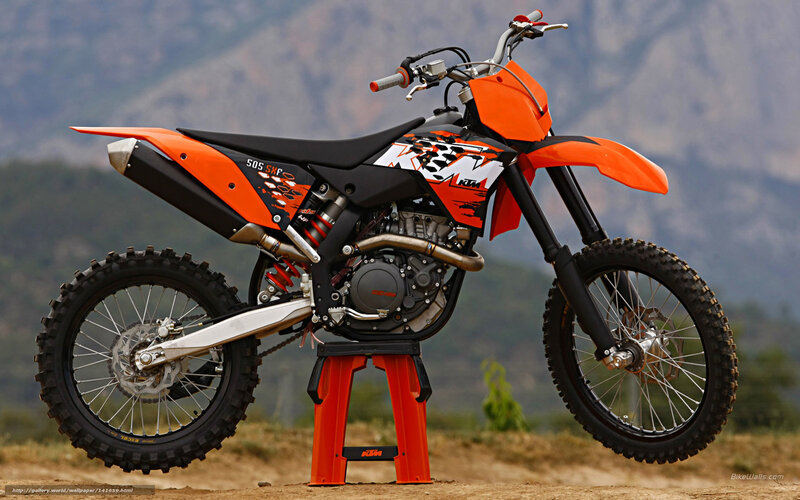 Orange Dirt Bike — Outdoor