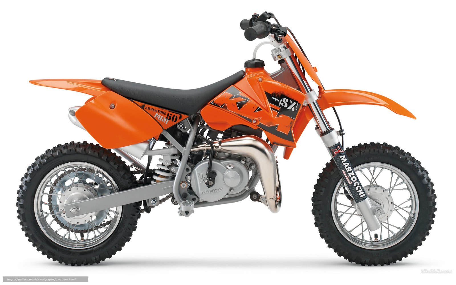 orange dirt bike