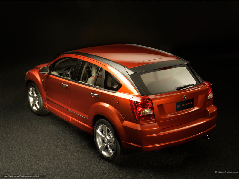 Orange Dodge Caliber Hatchback