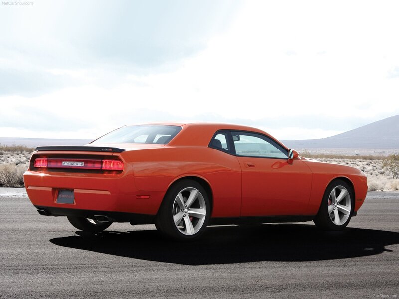 Orange Dodge Challenger