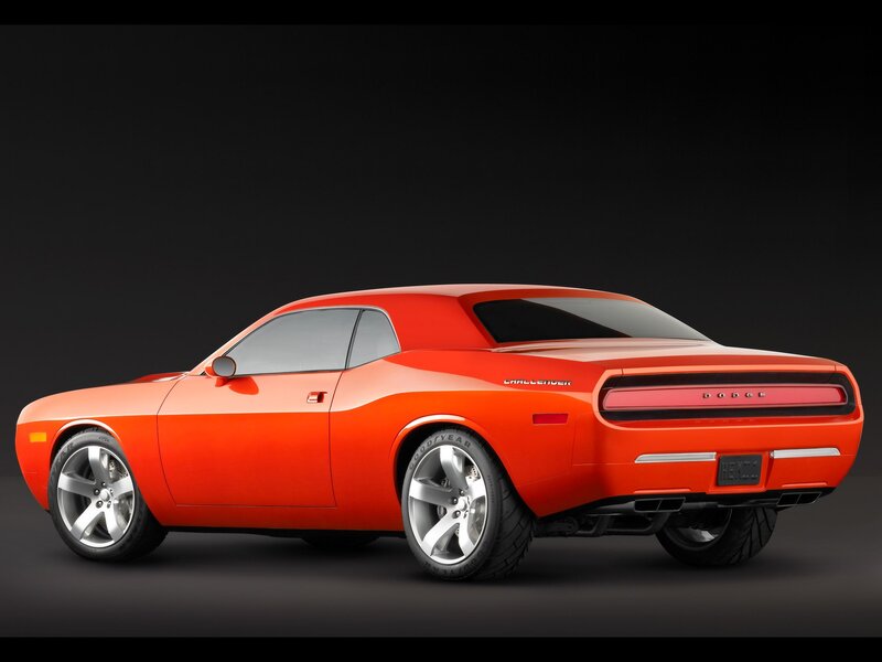 Orange Dodge Challenger
