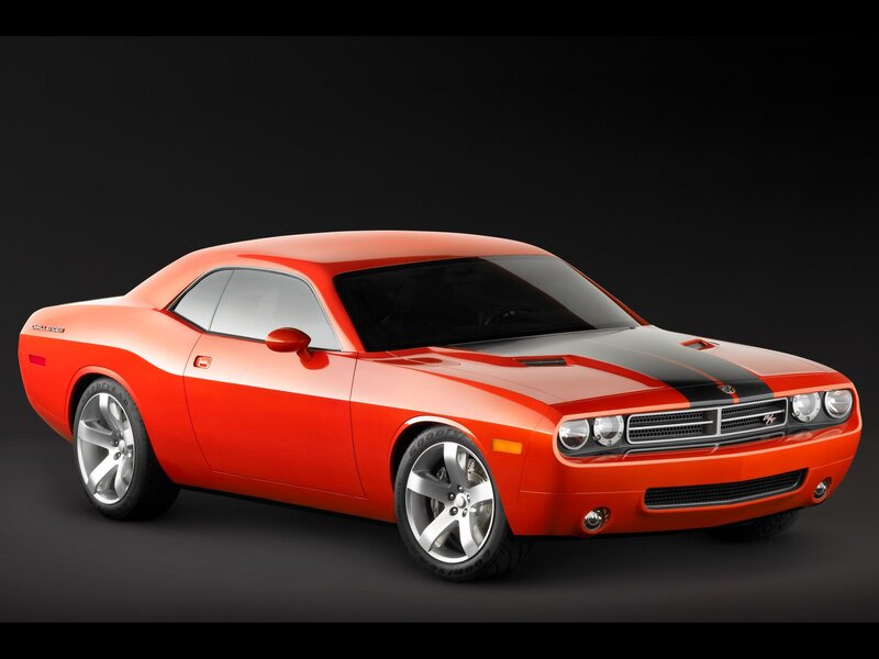 Orange Dodge Challenger