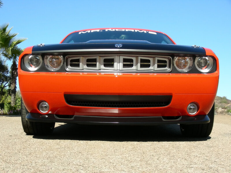 Orange Dodge Challenger — Bright, Afternoon