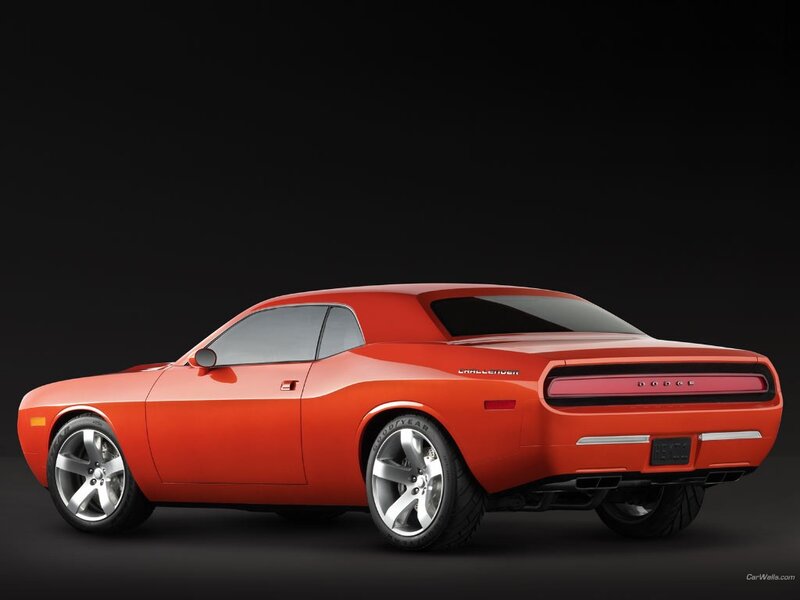 Orange Dodge Challenger concept