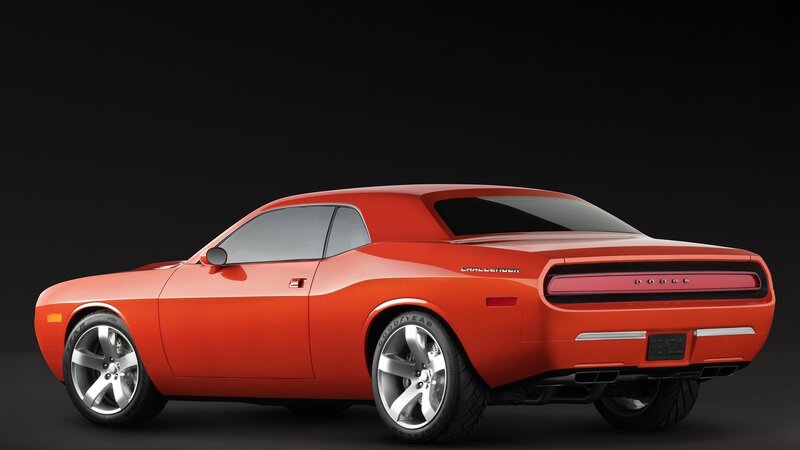Orange Dodge Challenger concept
