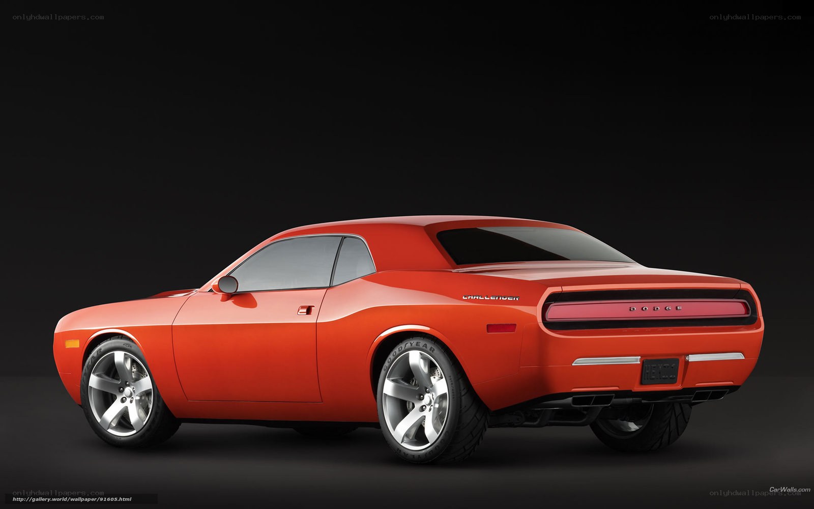 Orange Dodge Challenger concept