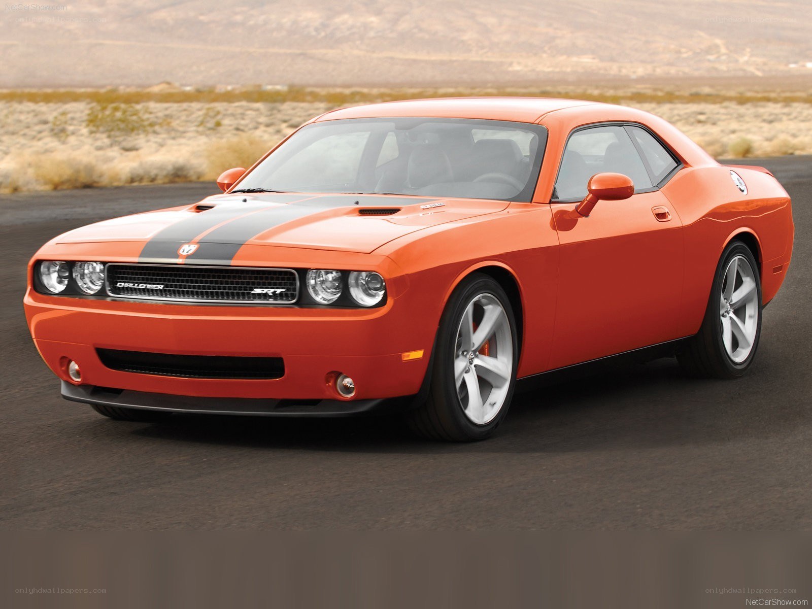 Orange Dodge Challenger SRT