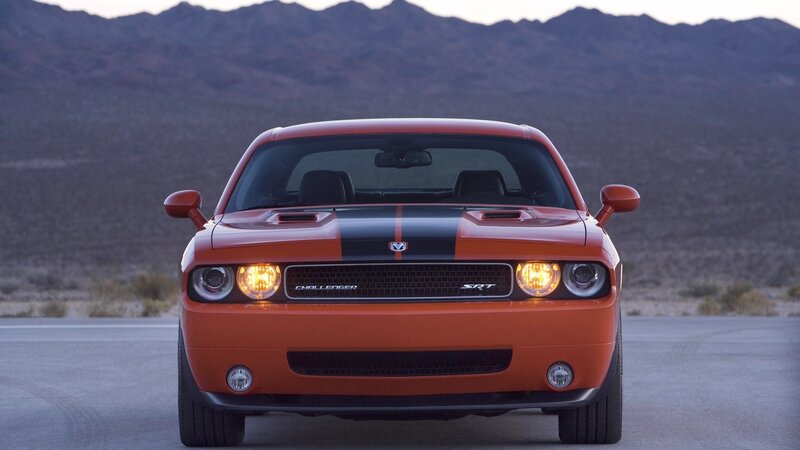 Orange Dodge Challenger SRT8