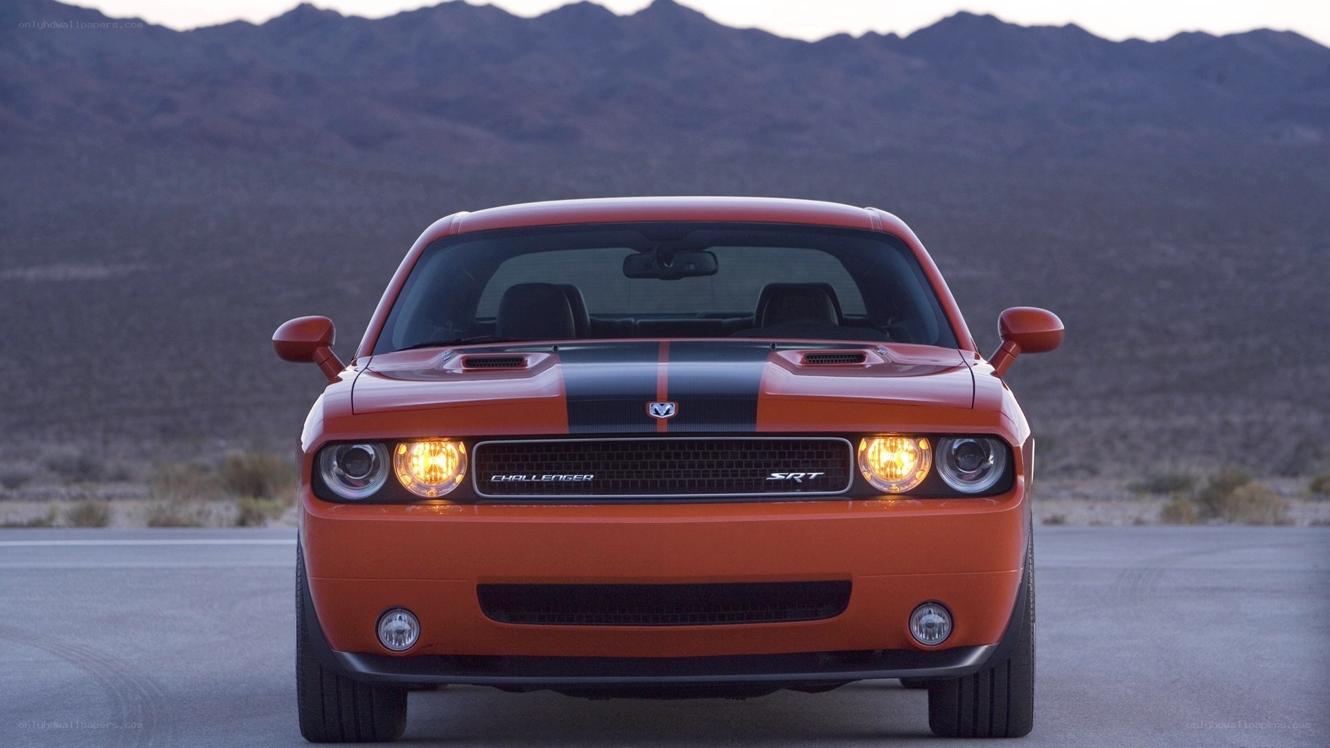Orange Dodge Challenger SRT8
