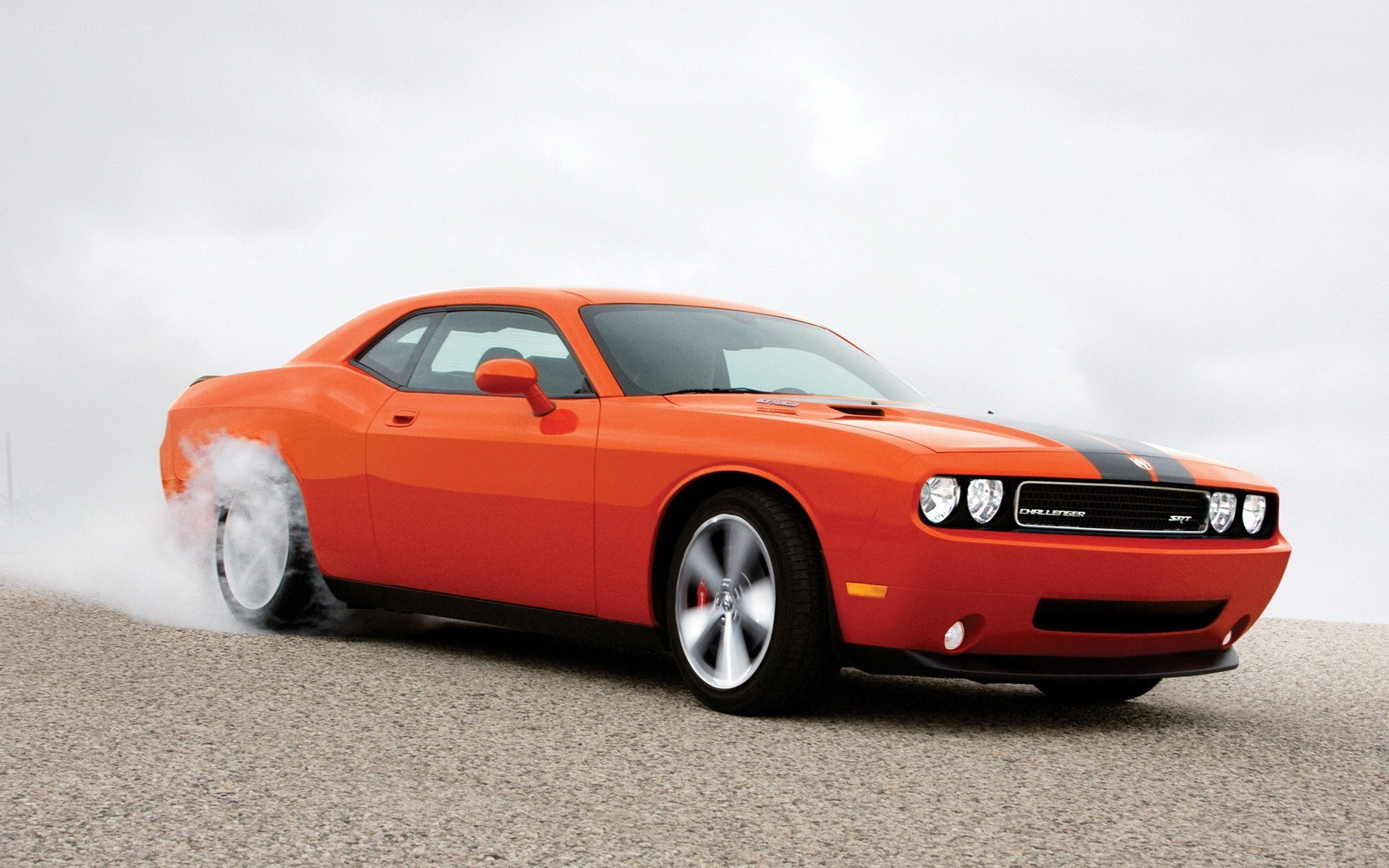 Orange Dodge Challenger SRT8