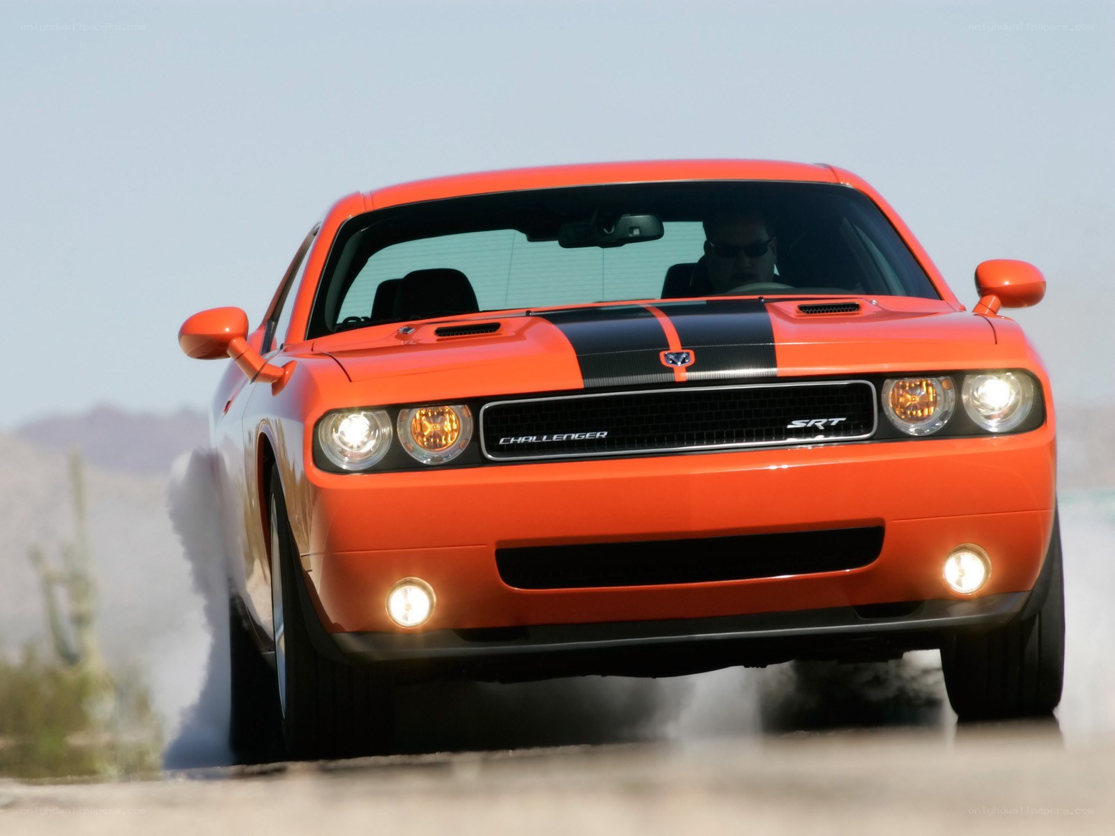 Orange Dodge Challenger SRT8