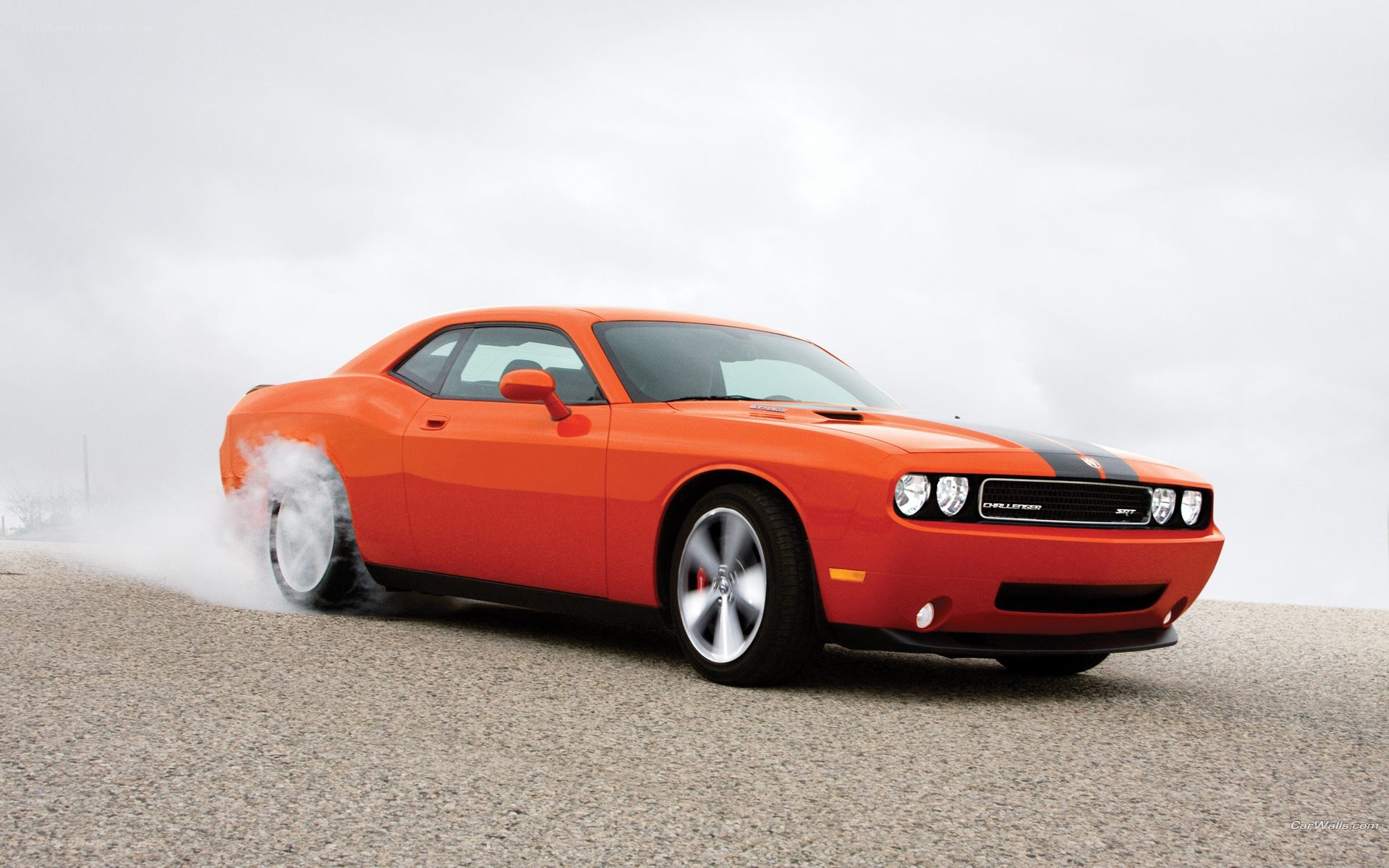 Orange Dodge Challenger SRT8