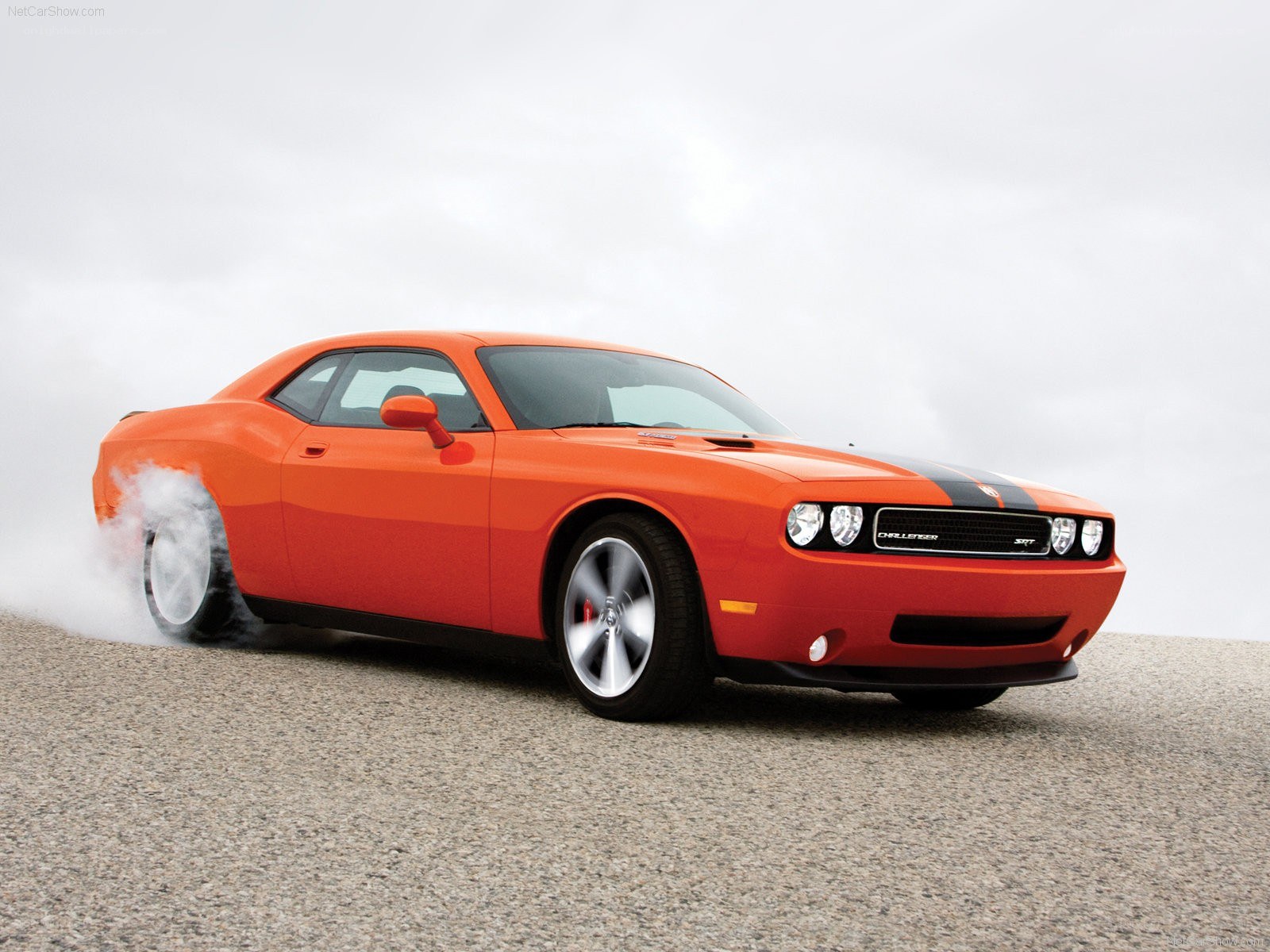Orange Dodge Challenger SRT8