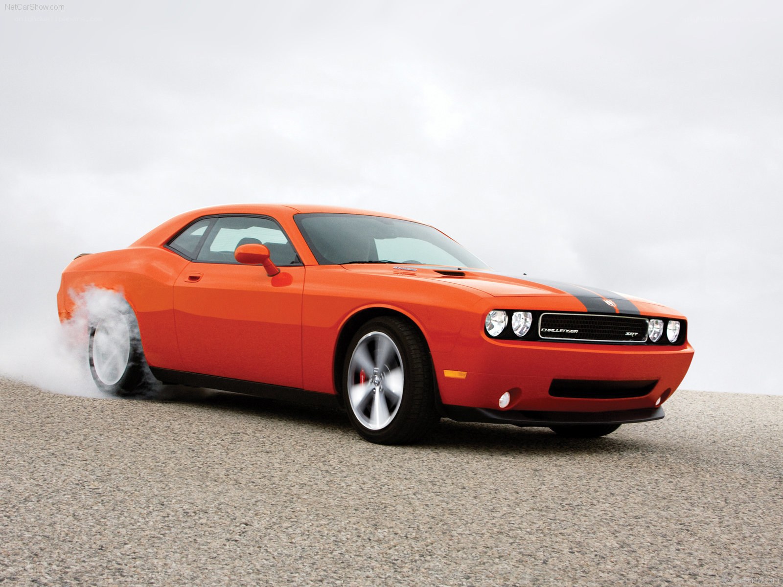 Orange Dodge Challenger SRT8
