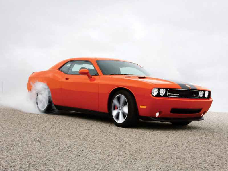 Orange Dodge Challenger SRT8