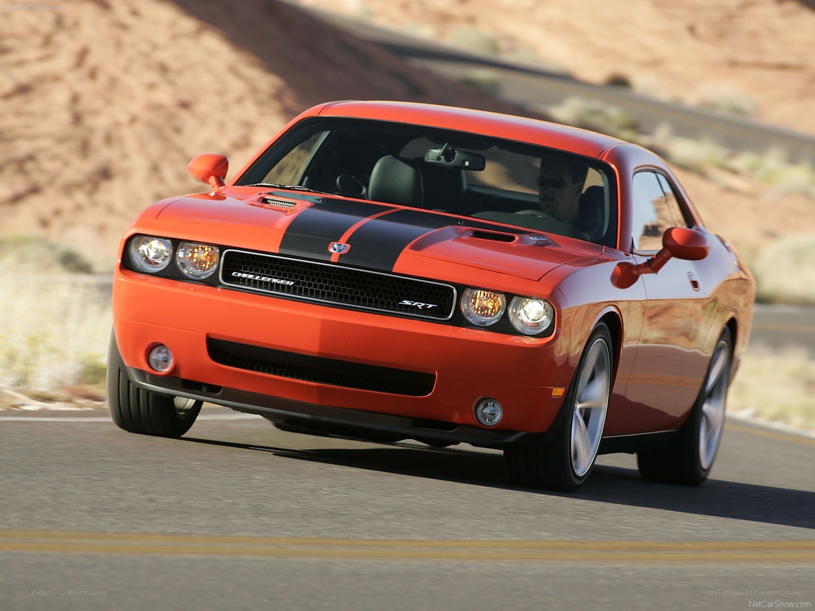 Orange Dodge Challenger SRT8