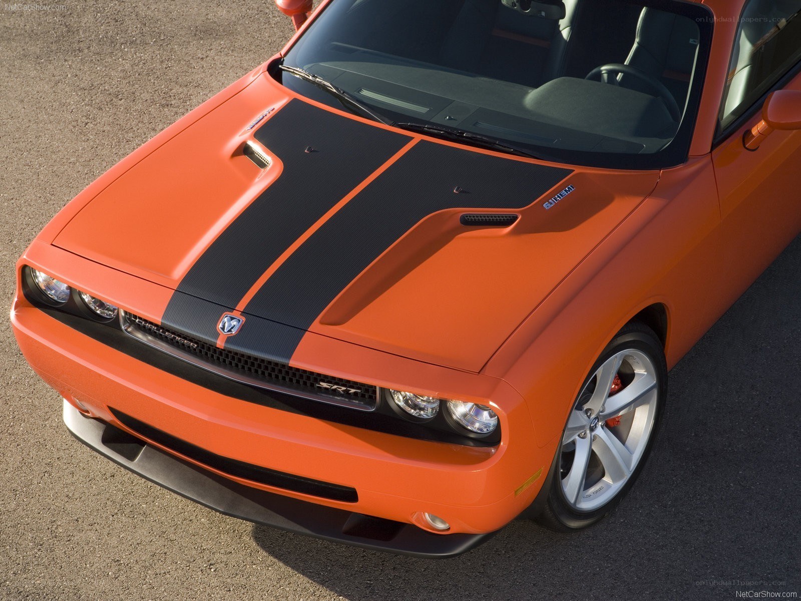 Orange Dodge Challenger SRT8