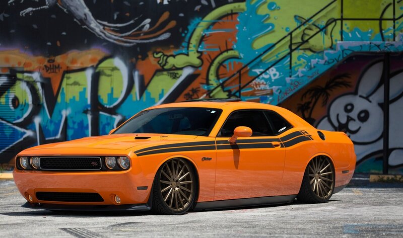 Orange Dodge Challenger — Urban