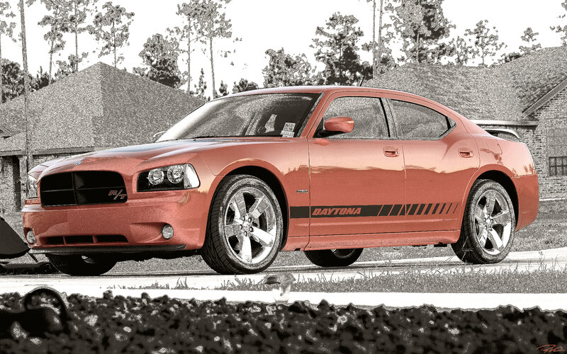 Orange Dodge Charger — Calm